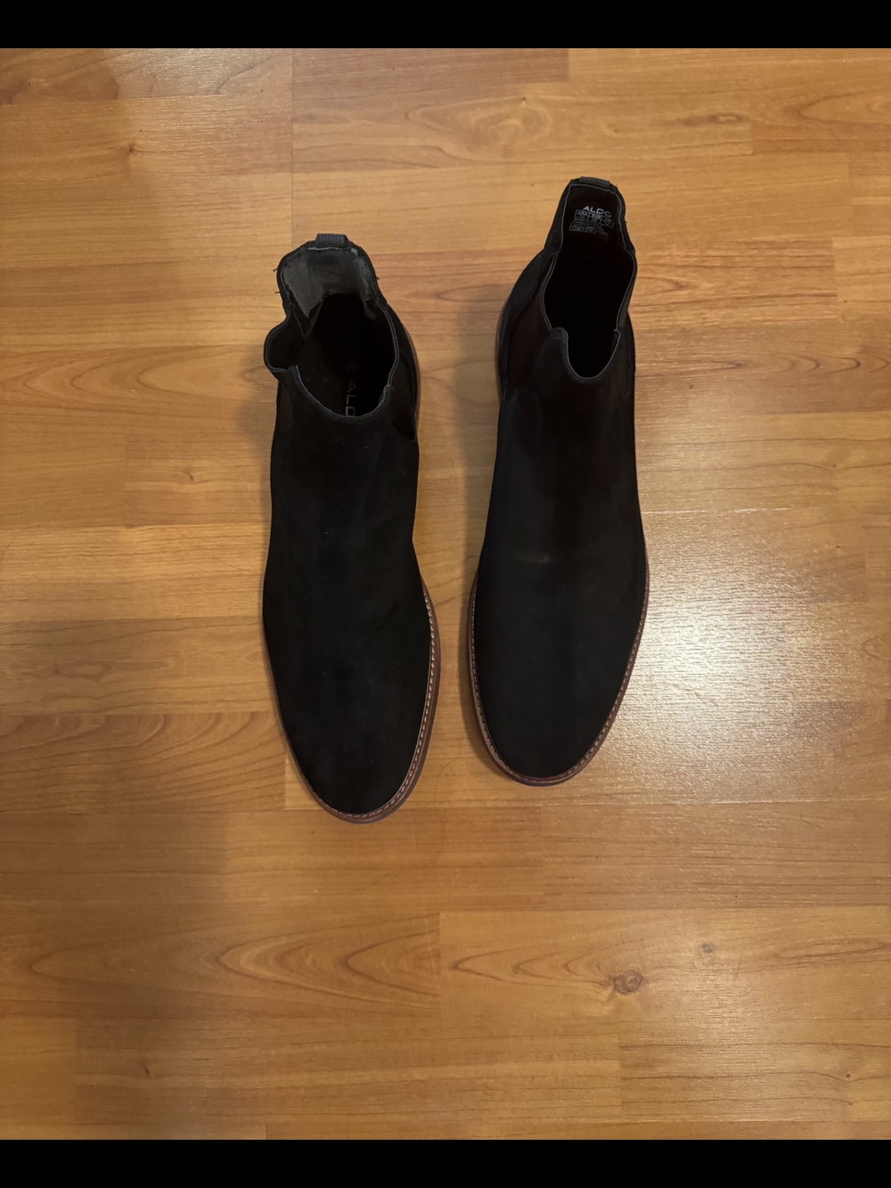 Aldo Black Suede Chukka Boots
